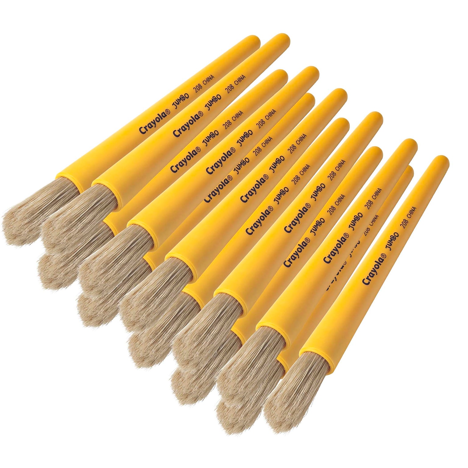 Crayola Jumbo Paint Brush, Pack of 12 (BIN208-12)