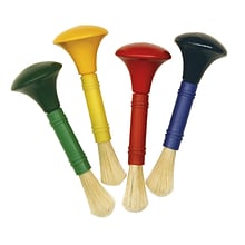 Creativity Street Beginner Paint Brushes, Door Knob Handles, 4 Assorted Colors, 5 Long, 4 Brushes/P