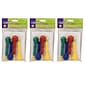 Creativity Street® Beginner Paint Brushes, 5.5" Long Bulb Knob Handles, Assorted Colors, 4 Per Pack, 3 Packs (CK-5186-3)