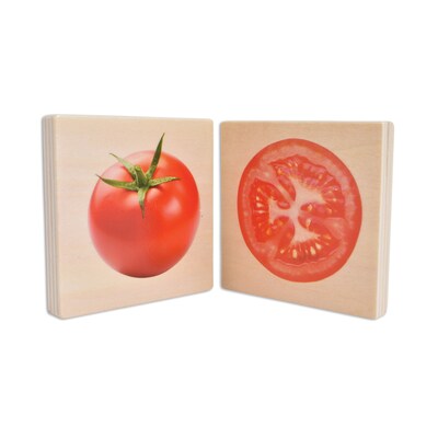 TickiT® Wooden Fruit & Vegetable Match, Set of 28 (CTU73404)