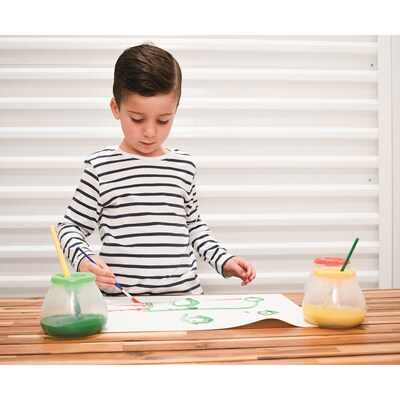 Ready 2 Learn® No Spill No Tip Paint Pots, 3.75" x 3.5", Assorted Colors, Set of 6 (CTUCE10002)