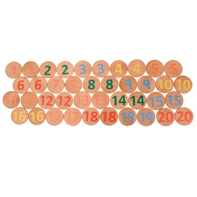 The Freckled Frog Matching Pairs, Numbers 1-20 , Assorted Colors, Set of 40 (CTUFF3005)
