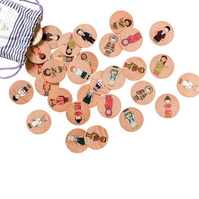 The Freckled Frog Matching Pairs, Children of the World, Set of 32 (CTUFF3009)