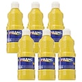 Prang® Washable Tempera Paint, Yellow, 16 oz. Bottle, Pack of 6 (DIX10703-6)