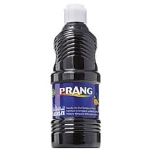 Prang® Washable Tempera Paint, Black, 16 oz. Bottle, Pack of 6 (DIX10709-6)