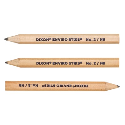 Dixon® Pre-Sharpened EnviroStiks Golf Pencils, #2 HB Lead, Pack of 144 (DIX15099)