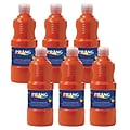 Prang® Ready-to-Use Tempera Paint, Orange, 16 oz. Bottle, Pack of 6 (DIX21602-6)