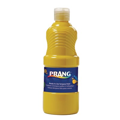 Prang® Ready-to-Use Tempera Paint, Yellow, 16 oz. Bottle, Pack of 6 (DIX21603-6)