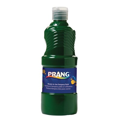 Prang® Ready-to-Use Tempera Paint, Green, 16 oz. Bottle, Pack of 6 (DIX21604-6)