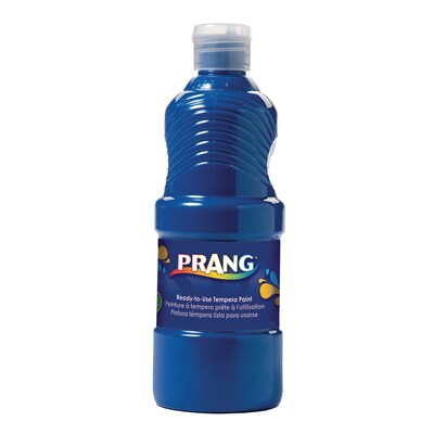 Prang® Ready-to-Use Tempera Paint, Blue, 16 oz. Bottle, Pack of 6 (DIX21605-6)