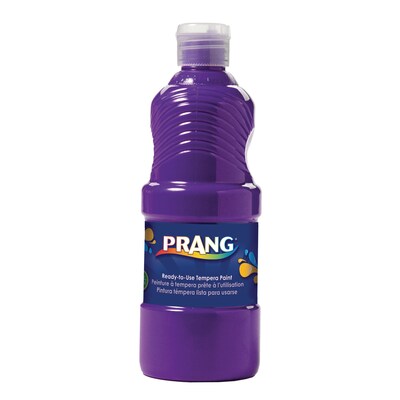 Prang® Ready-to-Use Tempera Paint, Violet, 16 oz. Bottle, Pack of 6 (DIX21606-6)