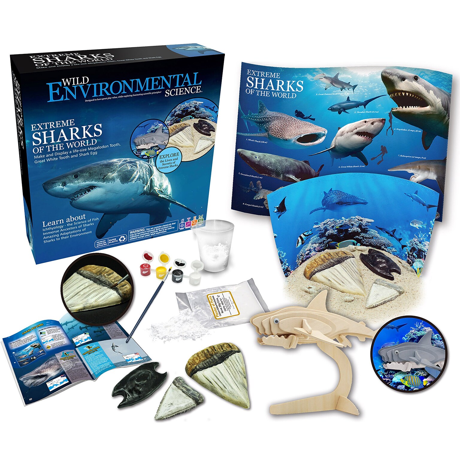 WILD! Science Extreme Science Kit, Sharks of the World (CTUWES942)