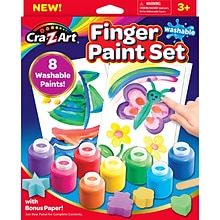 Cra-Z-Art® Finger Paints Set, 8 Assorted Colors (CZA124064)