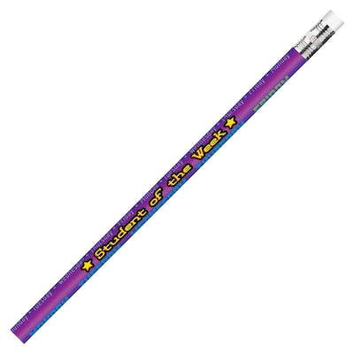 Moon Products Student of the Week Pencils, 12 Per Pack, 12 Packs (JRM2121B-12)