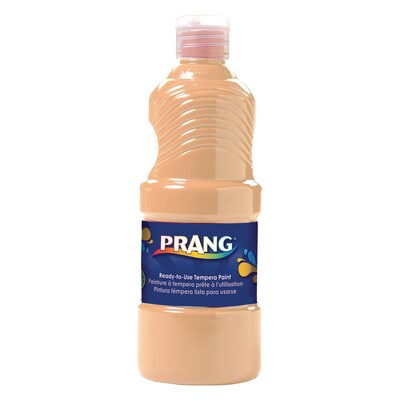 Prang® Ready-to-Use Tempera Paint, Peach, 16 oz. Bottle, Pack of 6 (DIX21634-6)