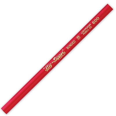 Moon Products “Big-Dipper" Pencils, Without Eraser, 12 Per Pack, 3 Packs (JRM600-3)