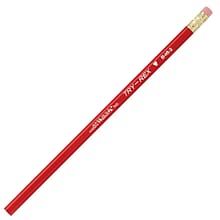 Moon Products Try Rex® Red Pencil with Eraser, #2 HB Lead, 12 Per Pack, 12 Packs (JRMB46-12)