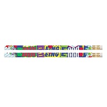 Musgrave Pencil Company Caught Being Good Pencils, #2 Lead, 12 Per Pack, 12 Packs (MUS1381D-12)
