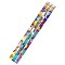 Musgrave Pencil Company Galaxy Galore Motivational/Fun Pencils, 12 Per Pack, 12 Packs (MUS1495D-12)