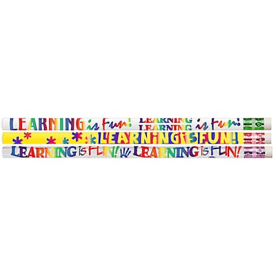 Musgrave Pencil Company Learning Is Fun Pencils, #2 Lead, 12 Per Pack, 12 Packs (MUS1527D-12)