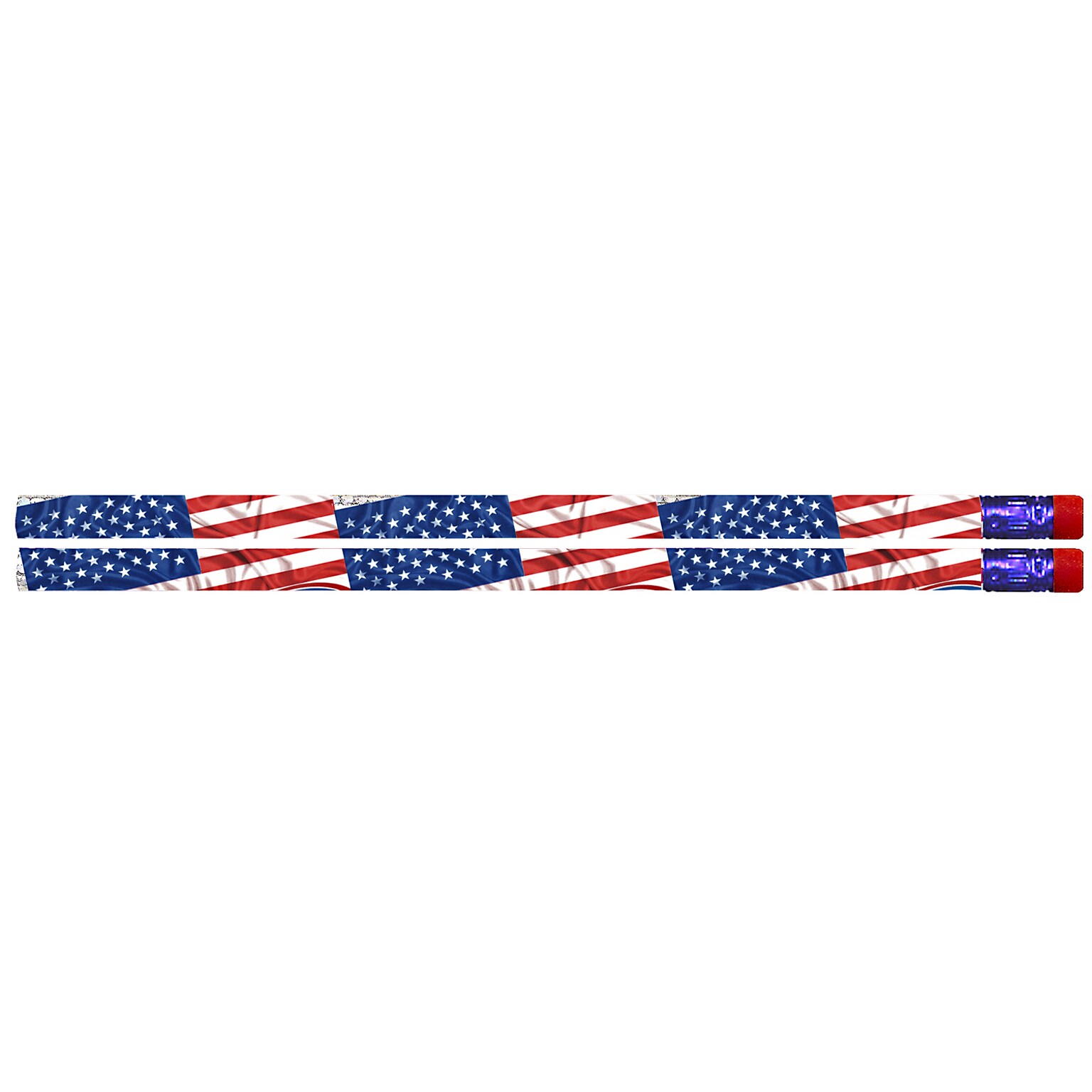 Musgrave Pencil Company Flags & Fireworks Pencil, 12 Per Pack, 12 Packs (MUS1615-12)