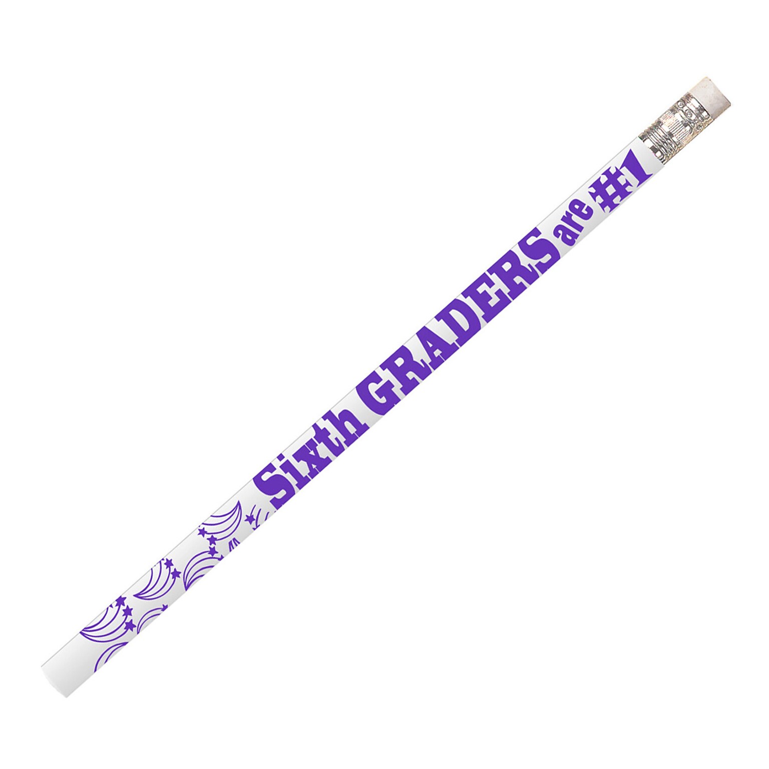 Musgrave Pencil Company 6th Graders Are #1 Motivational Pencils, 12 Per Pack, 12 Packs (MUS2209D-12)