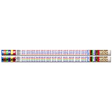 Musgrave Pencil Company Multiplication Tables Motivational Pencils, 12 Per Pack, 12 Packs (MUS2348D-