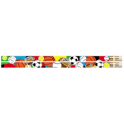 Musgrave Pencil Company Super Sports Motivational/Fun Pencils, 12/Pack, 12 Packs (MUS2403D-12)