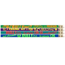 Musgrave Pencil Company No Bullying Motivational Pencils, 12/Pack, 12 Packs (MUS2508D-12)