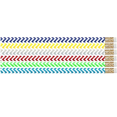 Musgrave Pencil Company Chevron Chic Pencil Pencils, #2 Lead, 12 Per Pack, 12 Packs (MUS2540D-12)