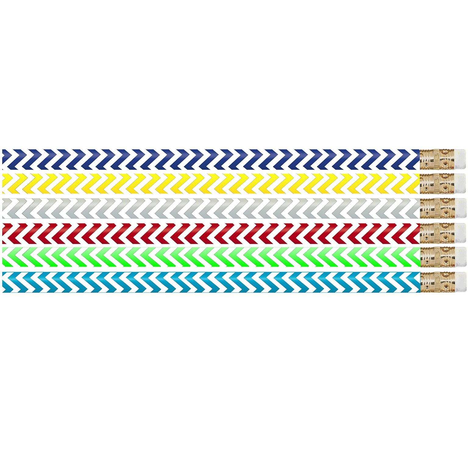 Musgrave Pencil Company Chevron Chic Pencil Pencils, #2 Lead, 12 Per Pack, 12 Packs (MUS2540D-12)