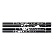 Musgrave Pencil Company Chalkboard Talk Motivational Pencil, 12/Pack, 12 Packs (MUS2547D-12)