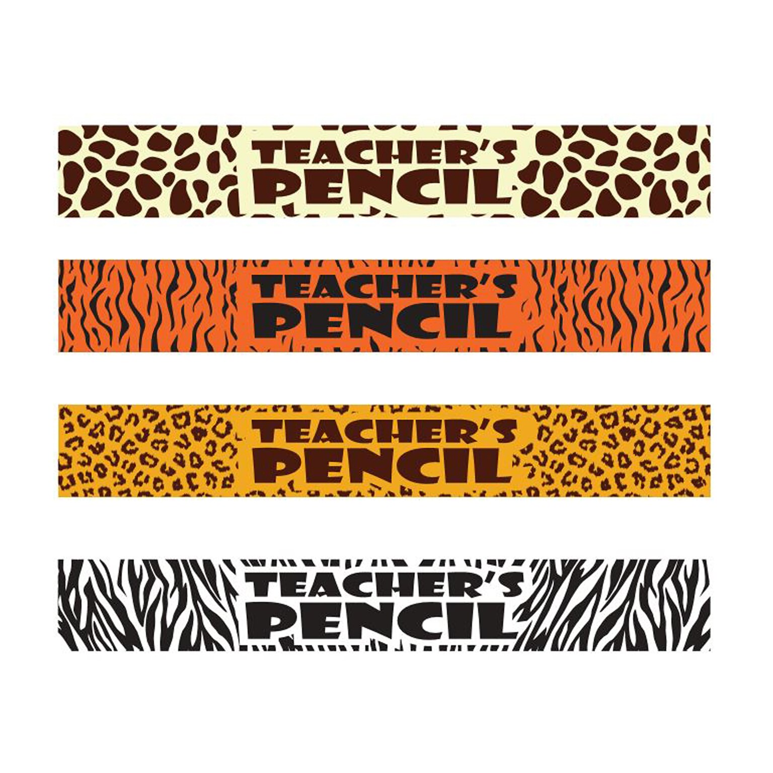 Musgrave Pencil Company Safari Teacher Pencils, #2 Lead, Box of 144 (MUS2587G)