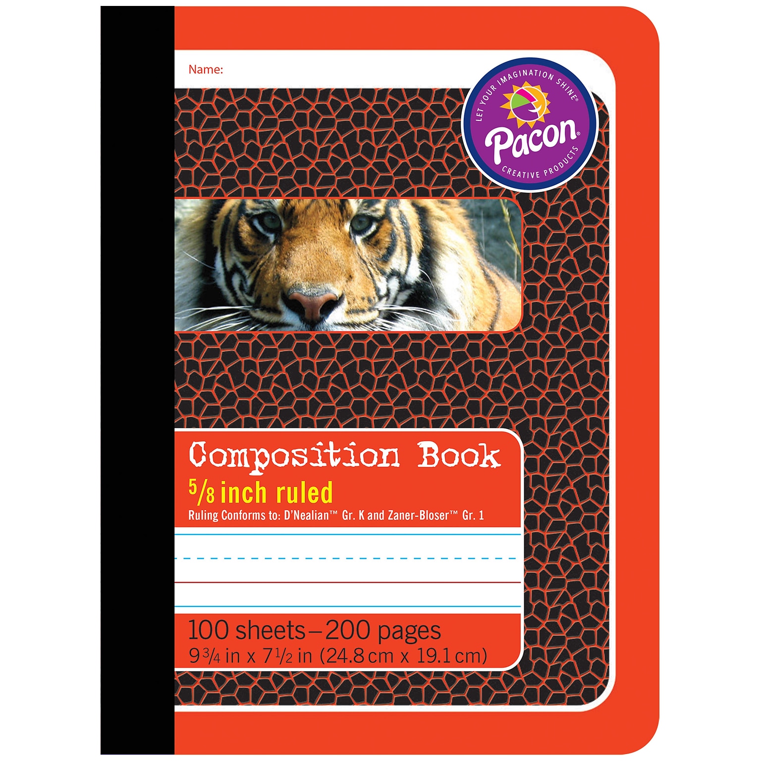 Pacon Composition Notebooks, 9.75 x 7.5, Primary Ruled, 100 Sheets, Multicolor, 6/Bundle (PAC2427-6)