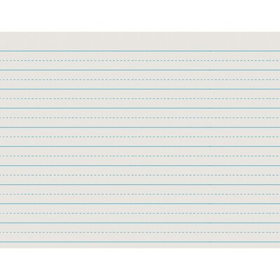 Pacon Newsprint Handwriting Paper, Alternate Dotted, Grade 2, Ruled Long, 500 Sheets/Pack, 5/Packs (