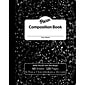 Pacon® Hardcover Composition Book, 9.75" x 7.5", 3/8" Ruled, 60 Sheets, Black Marble, Pack of 12 (PACMMK37118-12)