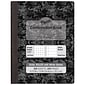 Pacon Composition Notebooks, 9.75" x 7.5", Graph Ruled, 100 Sheets, Black, 6/Bundle (PACMMK37164-6)