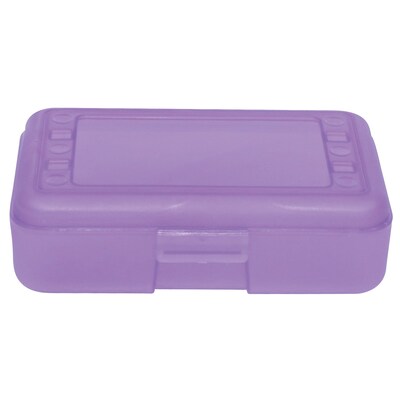 Romanoff Plastic Latch Pencil Case, Grape, Pack of 12 (ROM60226-12)