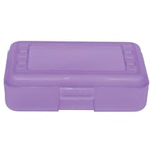 Romanoff Plastic Latch Pencil Case, Grape, Pack of 12 (ROM60226-12)