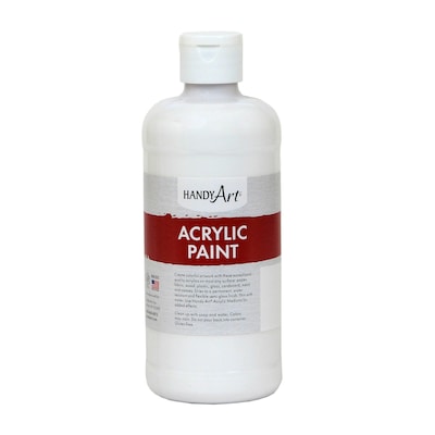 Handy Art Acrylic Paint, 16 oz, Blockout White, Pack of 3 (RPC101005-3)