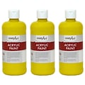 Handy Art Acrylic Paint, 16 oz, Chrome Yellow, Pack of 3 (RPC101010-3)