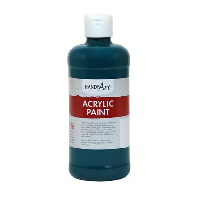 Handy Art Acrylic Paint, 16 oz, Phthalo Green, Pack of 3 (RPC101050-3)