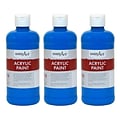 Handy Art Acrylic Paint, 16 oz, Cobalt Blue, Pack of 3 (RPC101055-3)