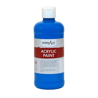 Handy Art Acrylic Paint, 16 oz, Cobalt Blue, Pack of 3 (RPC101055-3)