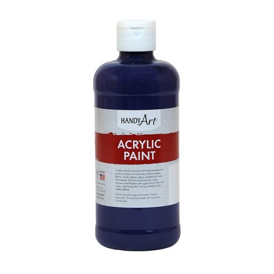 Handy Art Acrylic Paint, 16 oz, Violet, Pack of 3 (RPC101075-3)