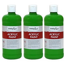 Handy Art Acrylic Paint, 16 oz, Light Green, Pack of 3 (RPC101110-3)