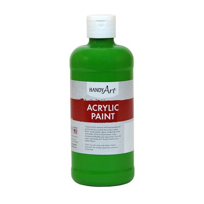 Handy Art Acrylic Paint, 16 oz, Light Green, Pack of 3 (RPC101110-3)