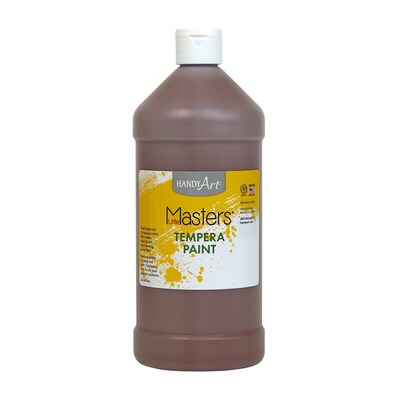 Handy Art® Little Masters® Tempera Paint, Brown, 32 oz. Bottle, Pack of 6 (RPC203750-6)