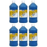 Handy Art® Little Masters® Washable Tempera Paint, Blue, 32 oz. Bottle, Pack of 6 (RPC213730-6)