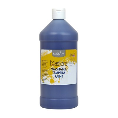 Handy Art Little Masters Washable Tempera Paint, Violet, 32 oz., Pack of 6 (RPC213740-6)